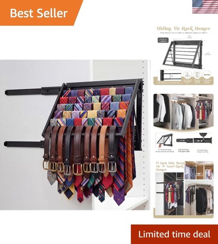 Sliding tie rack - rack, for