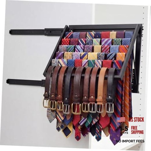 Sliding tie rack - sliding,