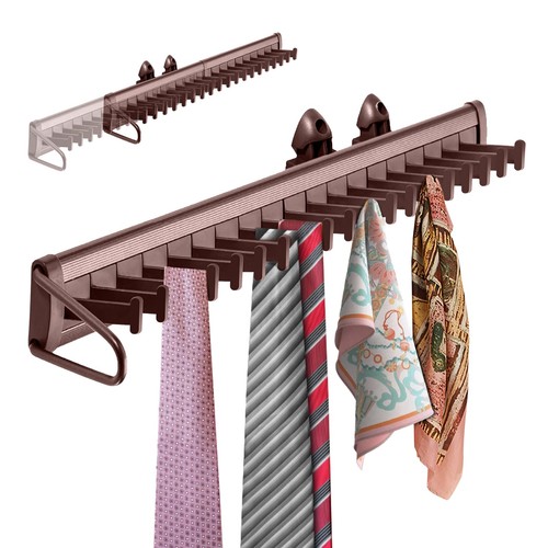 Sliding tie rack hanger closet - sliding,