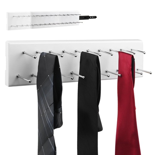 Wood pull out belt rack - belt, closet