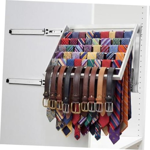Sliding tie rack for - rack,